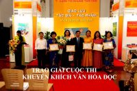 TRAO GIẢI KHUYẾN KHÍCH VĂN HÓA ĐỌC